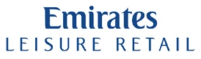 Emirates Leisure Retail logo in blue text on a white background, representing the brand's identity.
