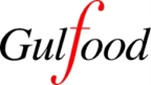 Gulfood logo featuring bold black text and a red stylised 'f' on a white background.