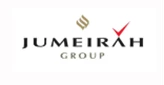 Jumeirah Group logo featuring gold and red elements on a white background.