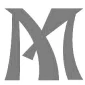 Stylised grey letter "M" on a white background, representing an event branding or logo.