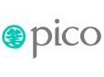 Pico International logo featuring teal and grey text, symbolising the company's branding in events.