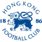 Logo of the Hong Kong Football Club in blue, featuring a stylised lion and text.