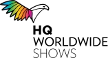 Colourful logo featuring a stylised bird with a rainbow gradient, set against a black background.