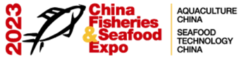 Red logo for the CFSE Aquaculture Seafood Technology 2023 exhibition, featuring a yellow fish icon.