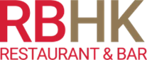 Red and gold logo for RBHK Restaurant & Bar, featuring bold typography on a white background.