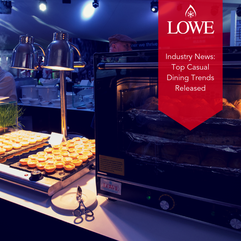 A display of food items, including golden pastries, under warm lighting at a dining event.