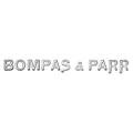 Logo of Bompas & Parr in stylised text, featuring a silver colour on a white background.