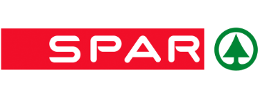 Red logo of SPAR, prominently displayed, indicating brand presence at a food and beverage exhibition.