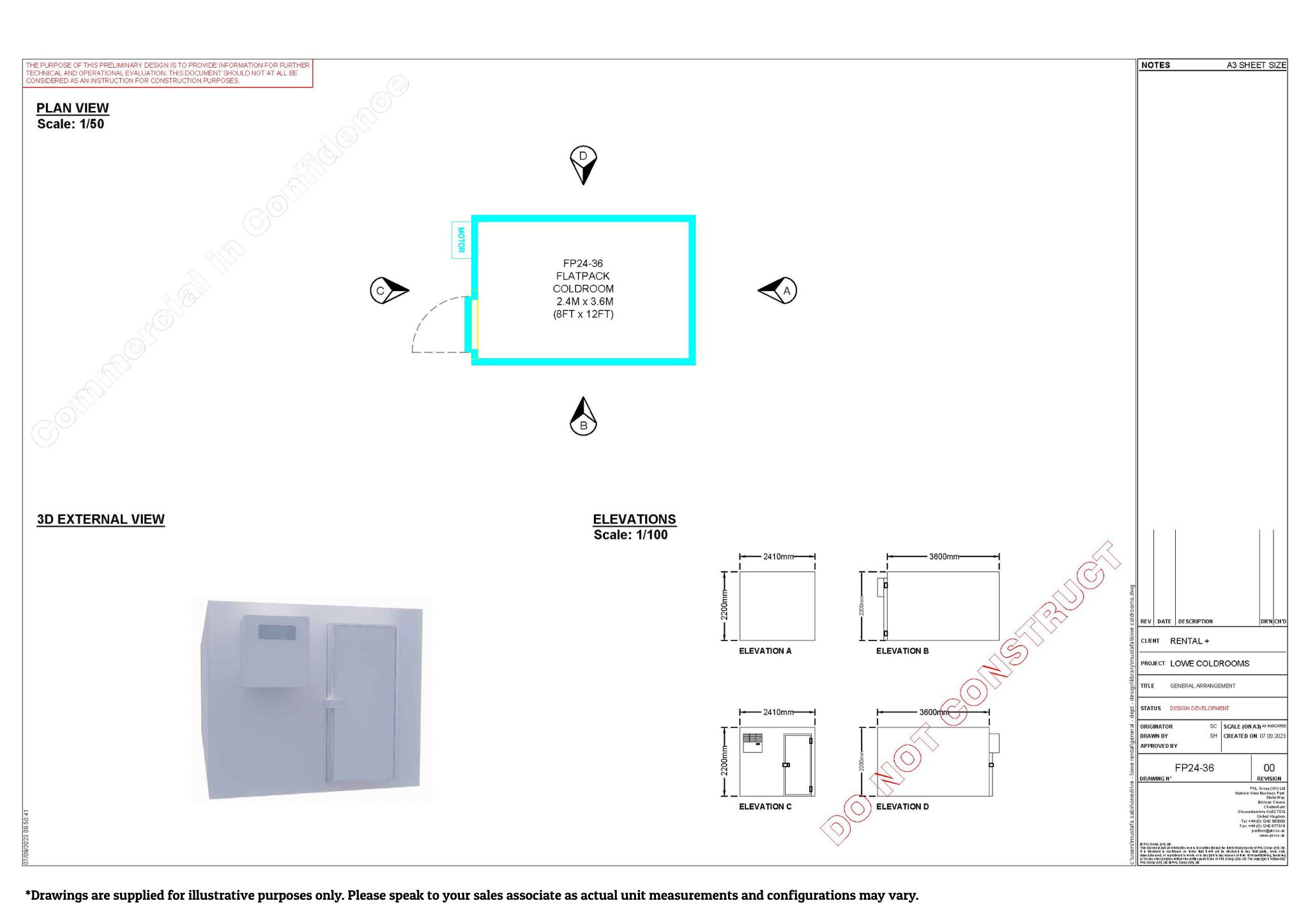 8ft x 12 ft modular cold room