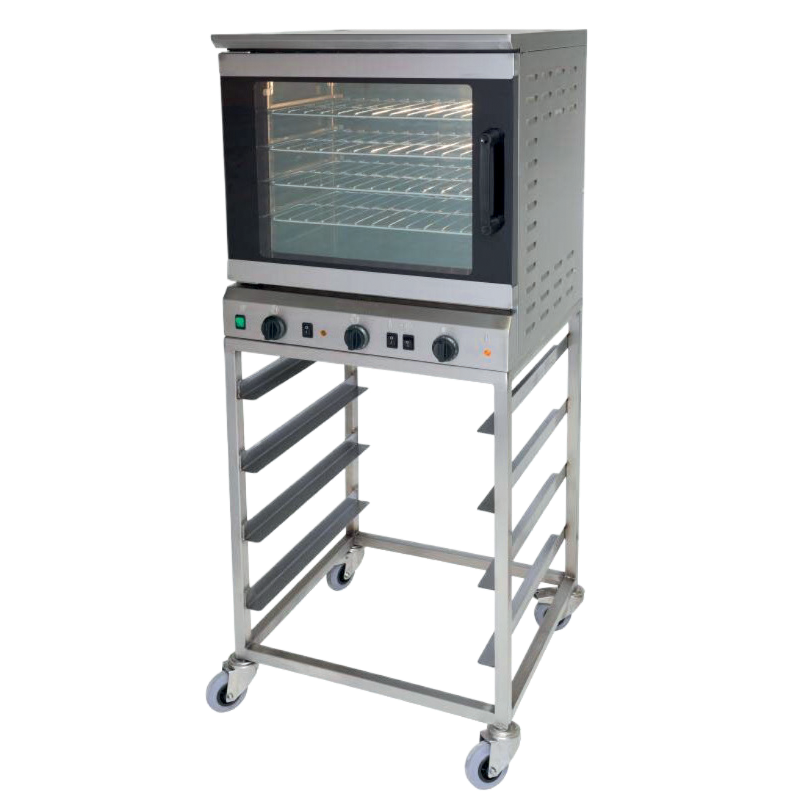 H17D 4 Tray Burco Stainless Steel Convection Oven