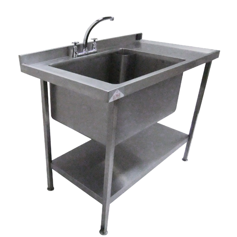 H21F Single Pot Sink with Undershelf