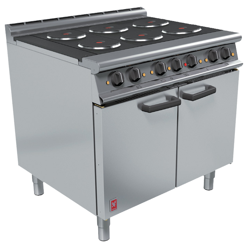 H41A Electrical 6 Hot Plate Cooker Range Oven