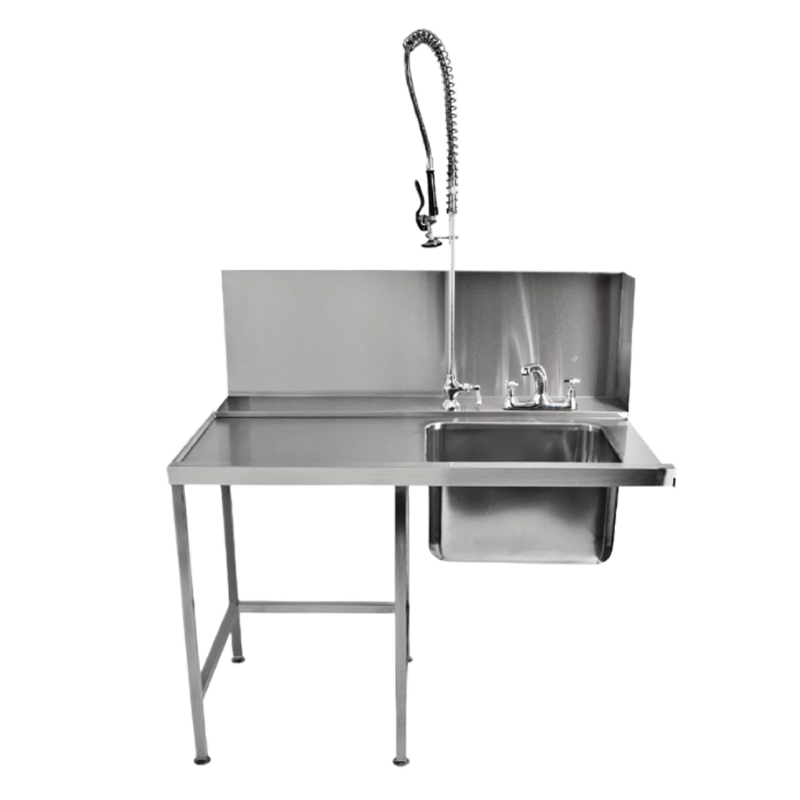 H47A Kit Stainless Steel Pre-Rinse Table for Pass-Through Dish Washer