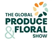 Logo for The Global Produce & Floral Show, featuring green, orange, and yellow elements.