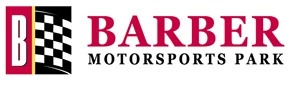Red and black logo for BARB Motorsports, featuring bold text and a sleek design.