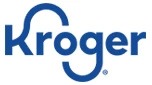 Kroger logo in blue, representing the retail brand, with a simple, modern design.
