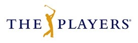 Logo featuring a golfer in yellow silhouette with dark blue text reading "E PLAYERS".